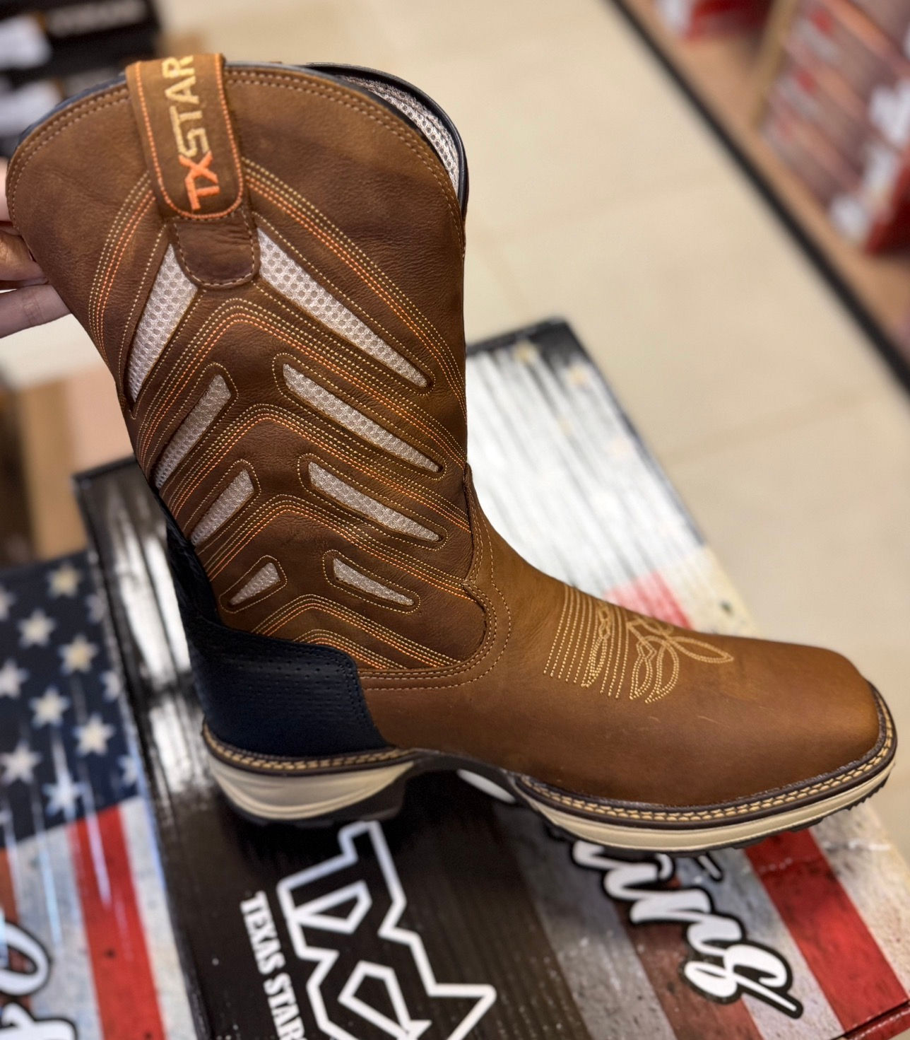 Texas stars bota wisk bege 1702356