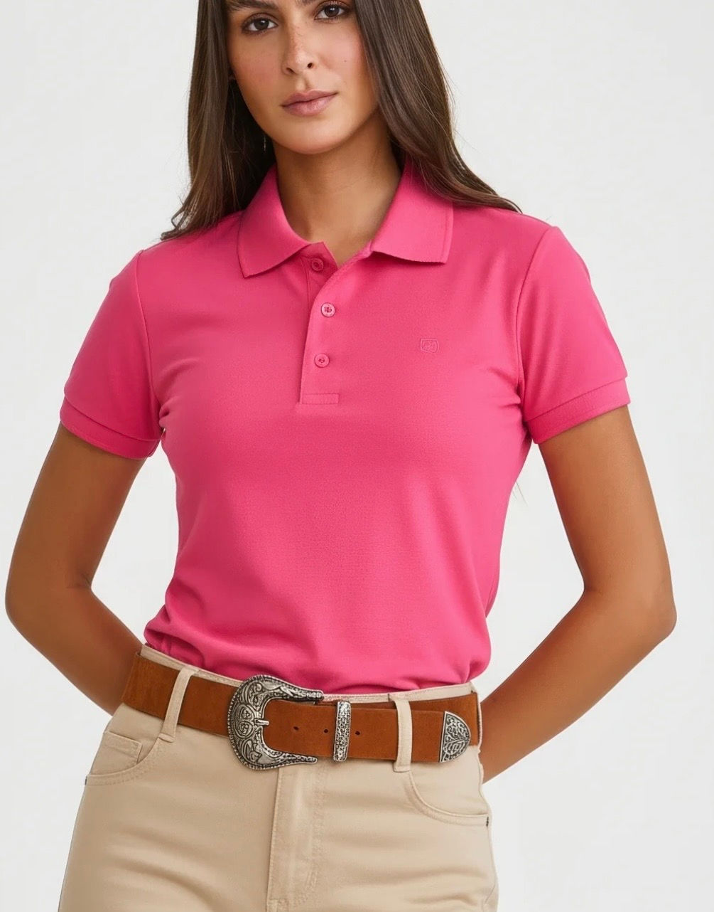 Txc polo slim piquet bordado fem 27305