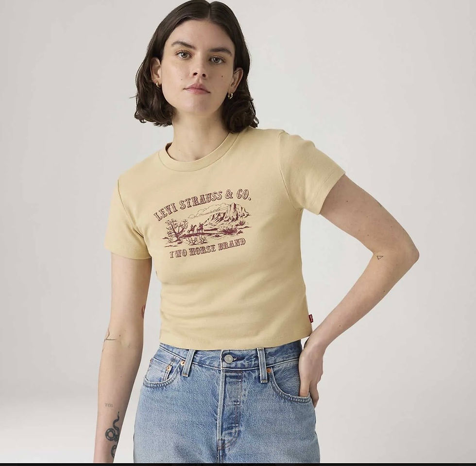 Miniatura: Levis camiseta essential sport tee bege LB0013292