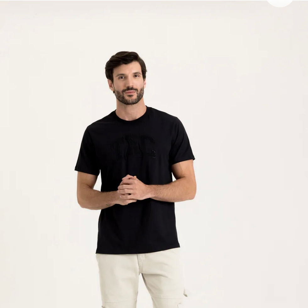 Miniatura: Txc camiseta meia malha bordada 192791