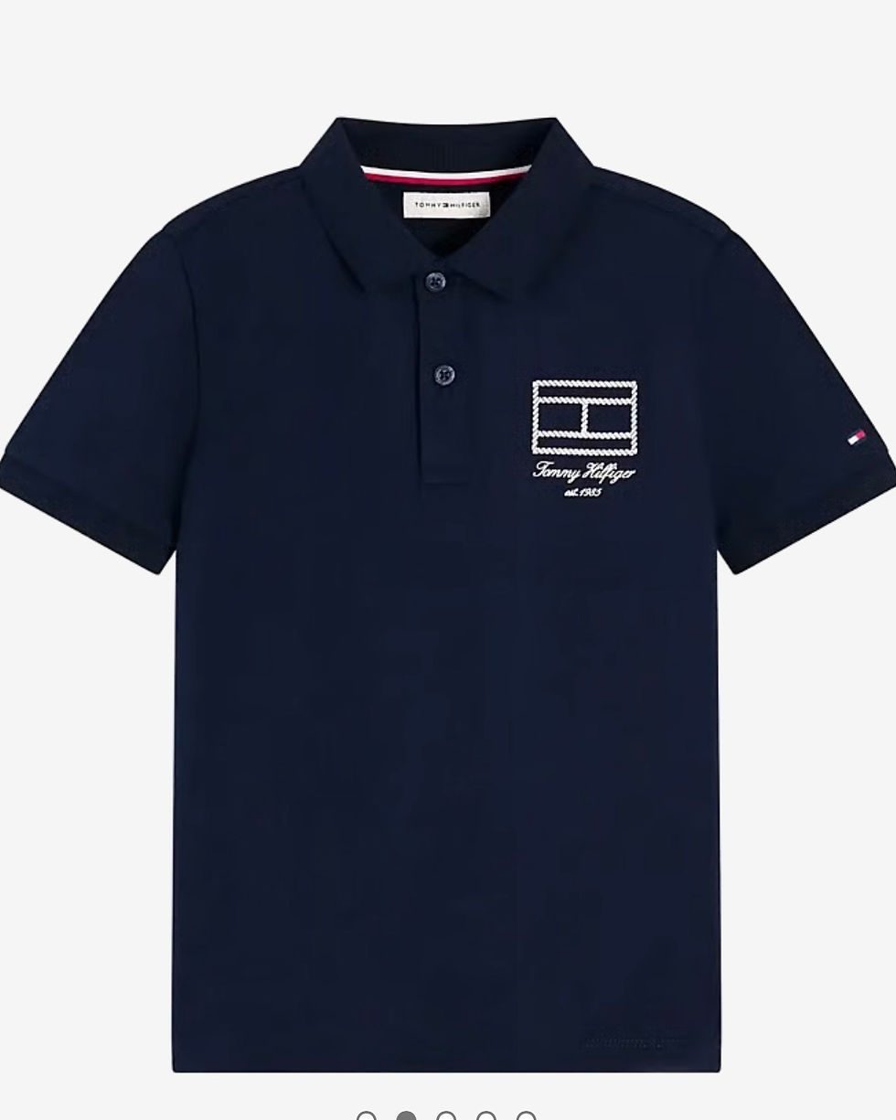Miniatura: Tommy hilfiger polo flag outline infantil 10603