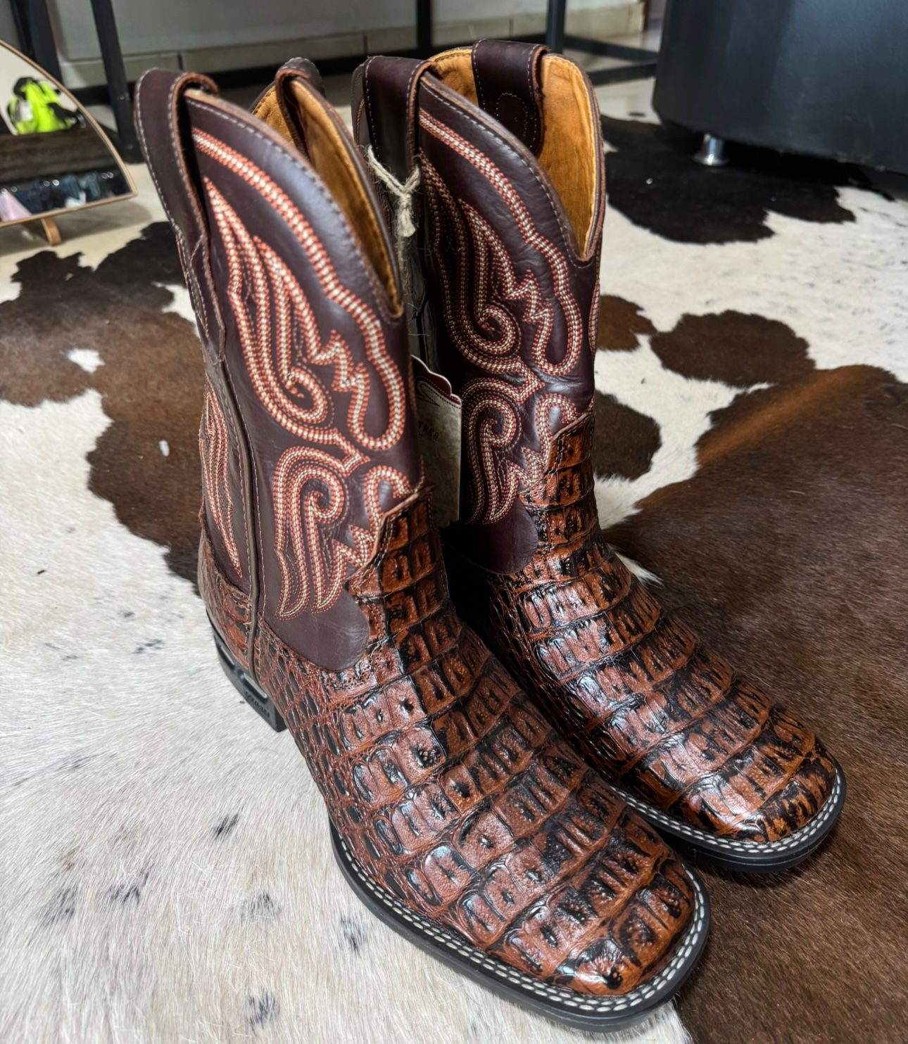 GOYAZES BOTA 42 JACARE CASTANHO