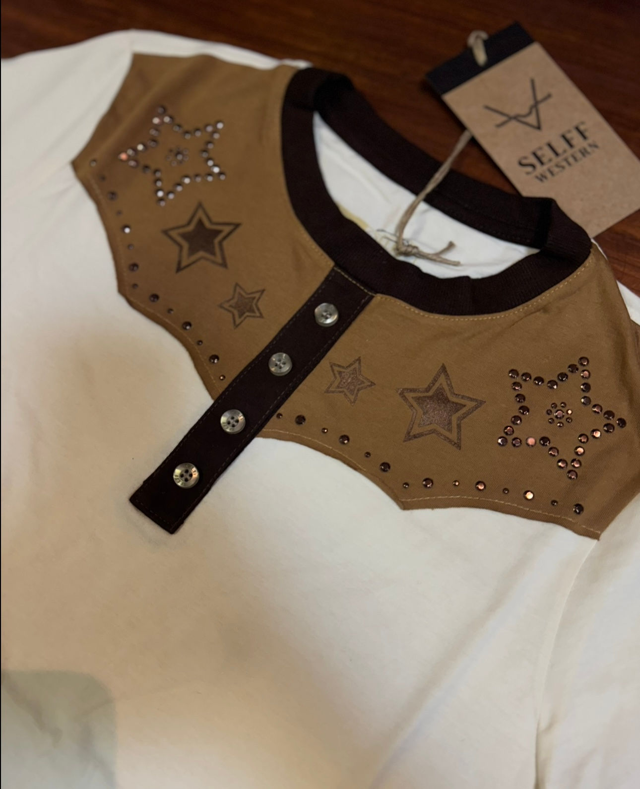 Selff western T-shirt old west fem TS115