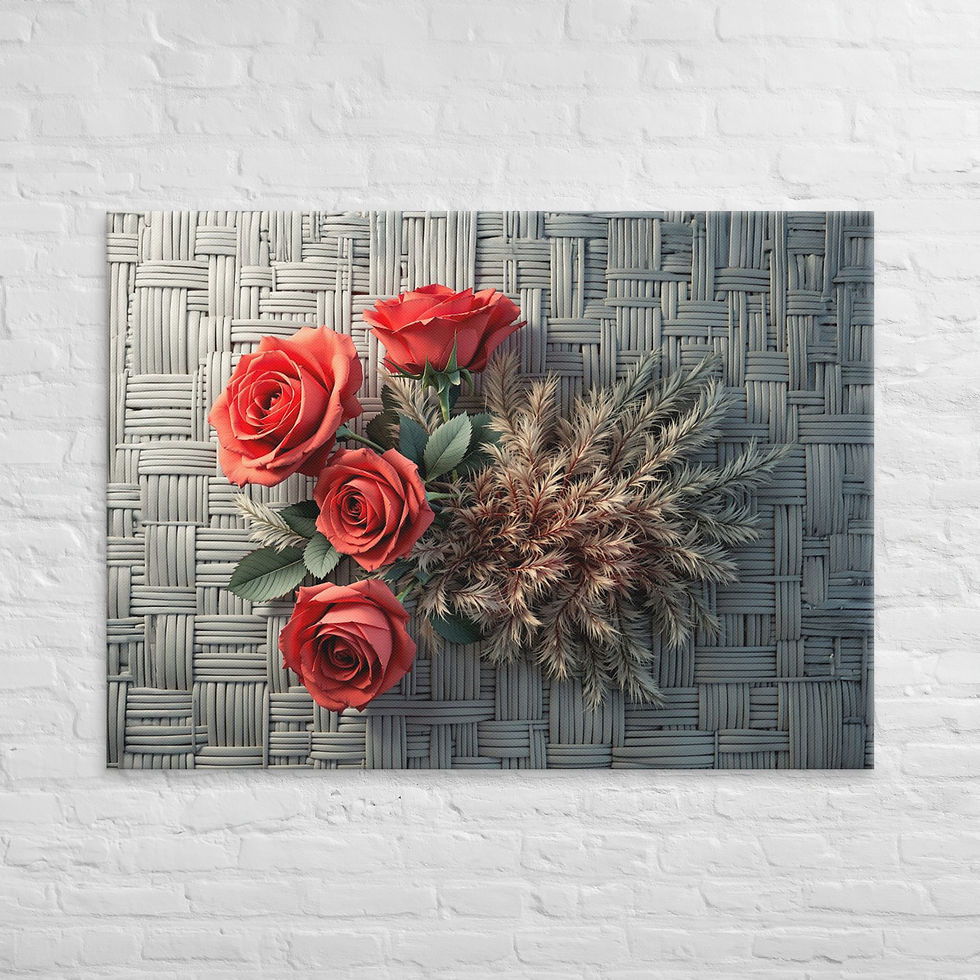 Gallery Wrap - ROSES on WEAVE