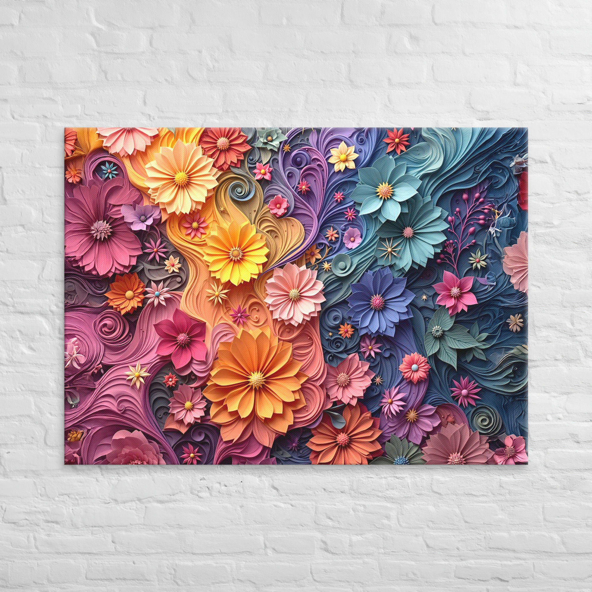 Gallery Wrap - SPIRALING into FLORAL VIEW