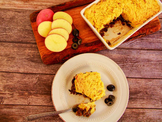 Pastel de papas vegano/vegetariano