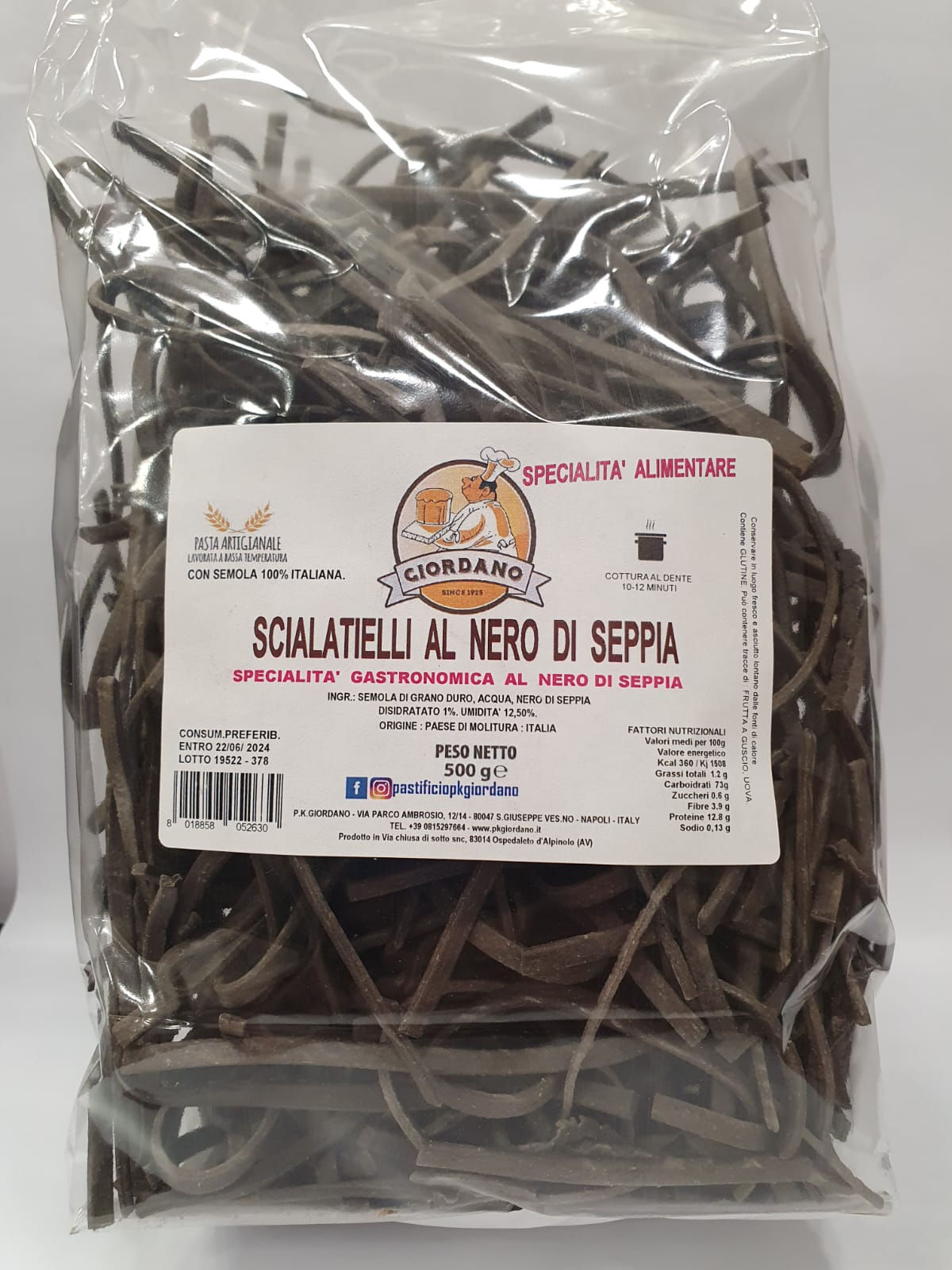 Scialatielli al Nero di Seppia