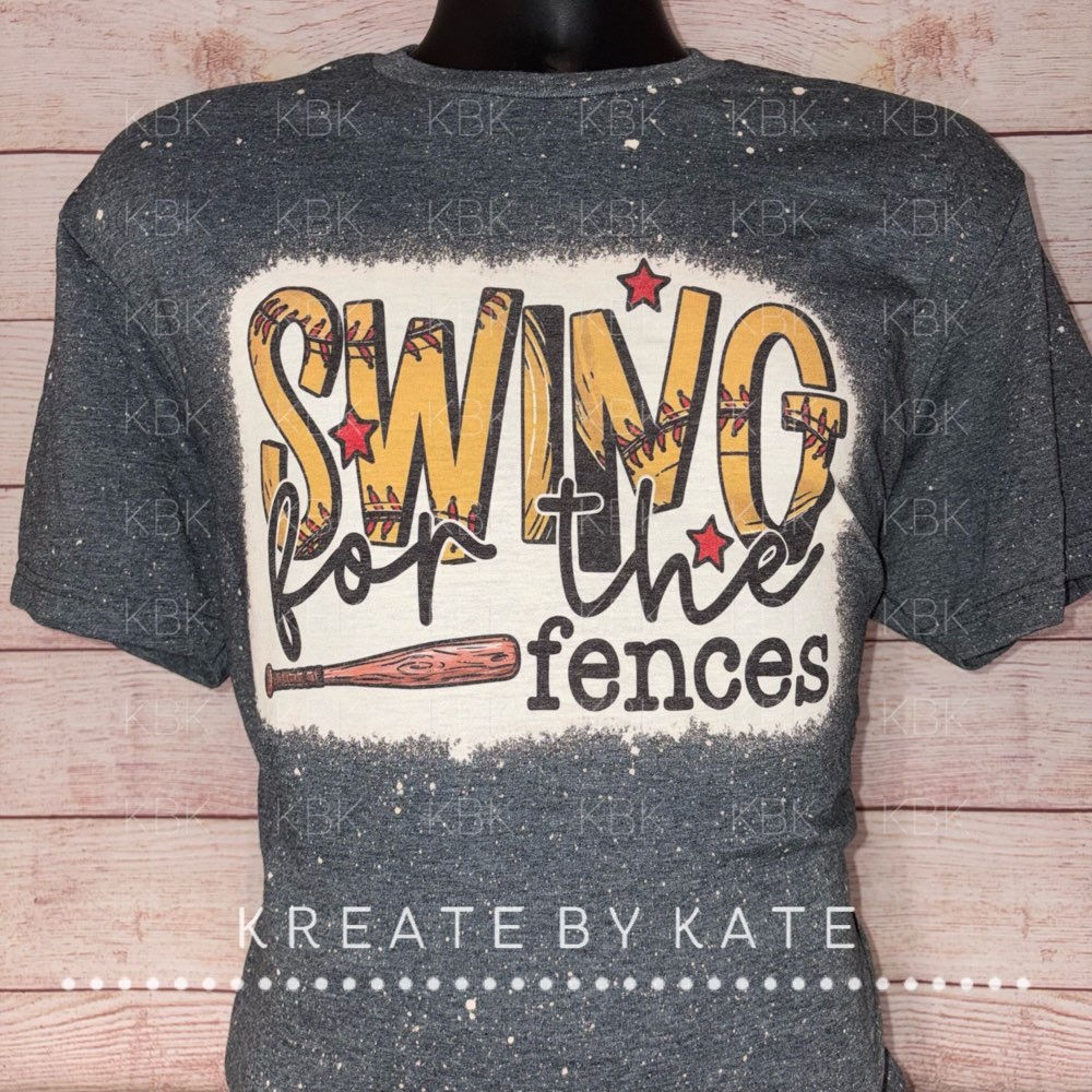 Swing Softball - Bleached Tee