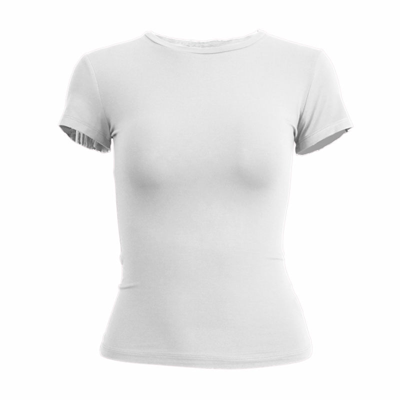 Miniaturbild: Figurbetontes Basic-T-Shirt