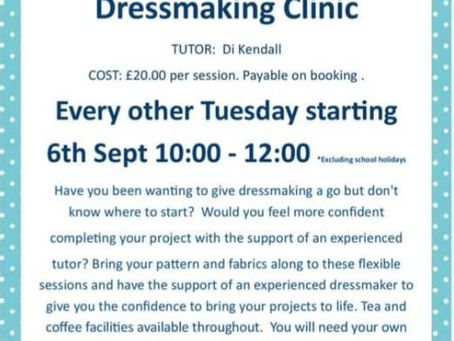 New Dressmaking Class in Derbyshire