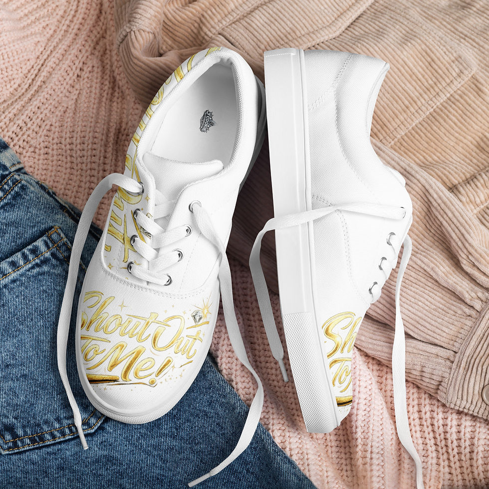Thumbnail: Shout Out To Me! - Women’s lace-up canvas shoes