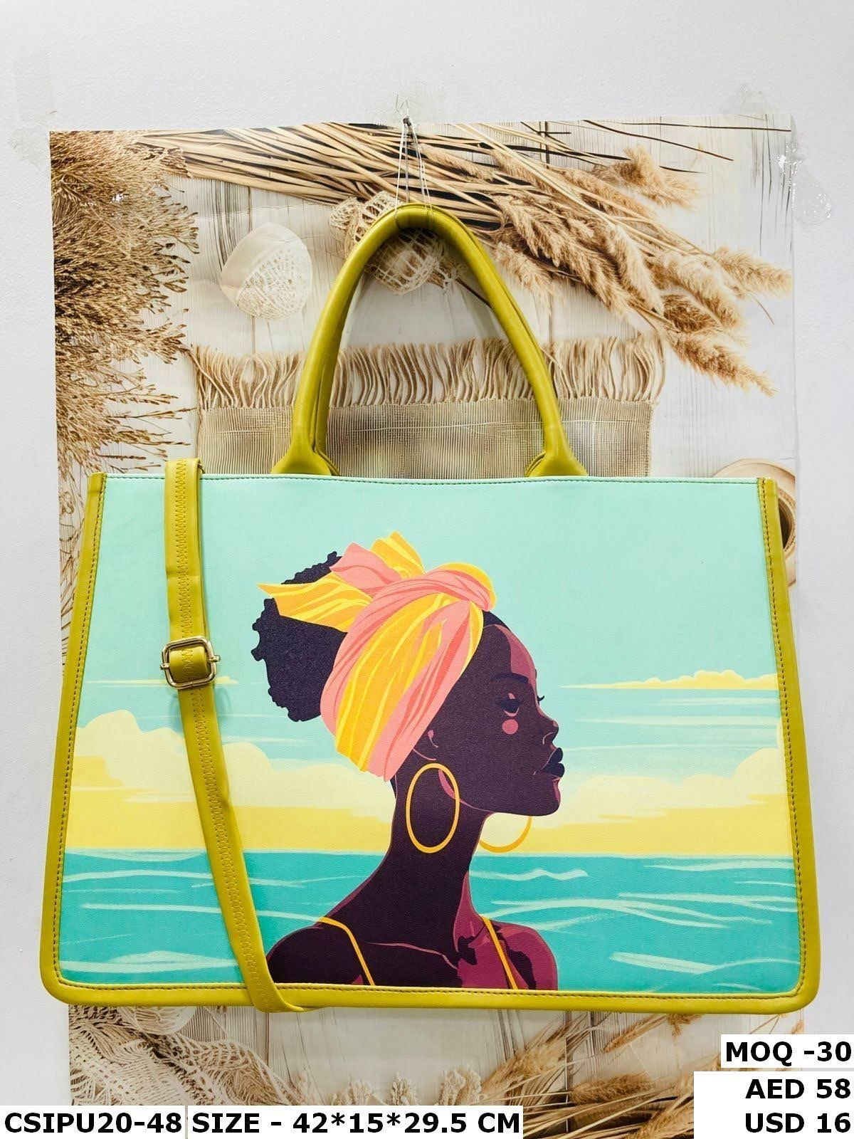 Designer Digital Print PU Tote Bags for Work, Travel, and Casual Outings