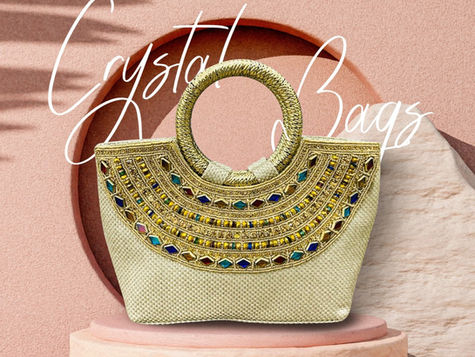 ✨ Elevate your evening look with our stunning handmade crystal bags! ✨