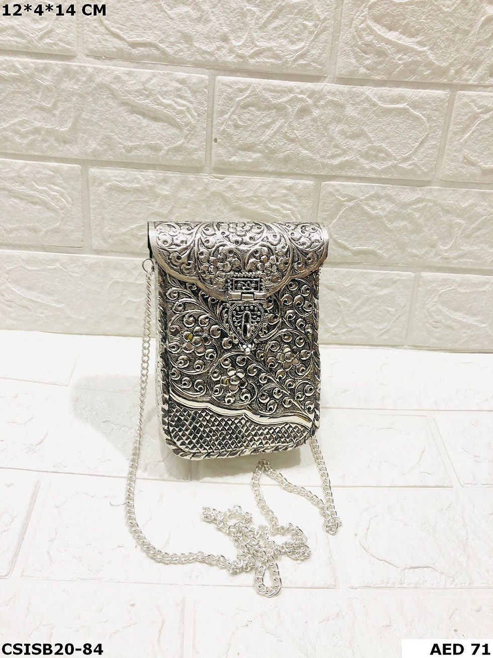 Thumbnail: Artisan Crafted Silver Brass Clutches – Unique Bags for Formal Events
