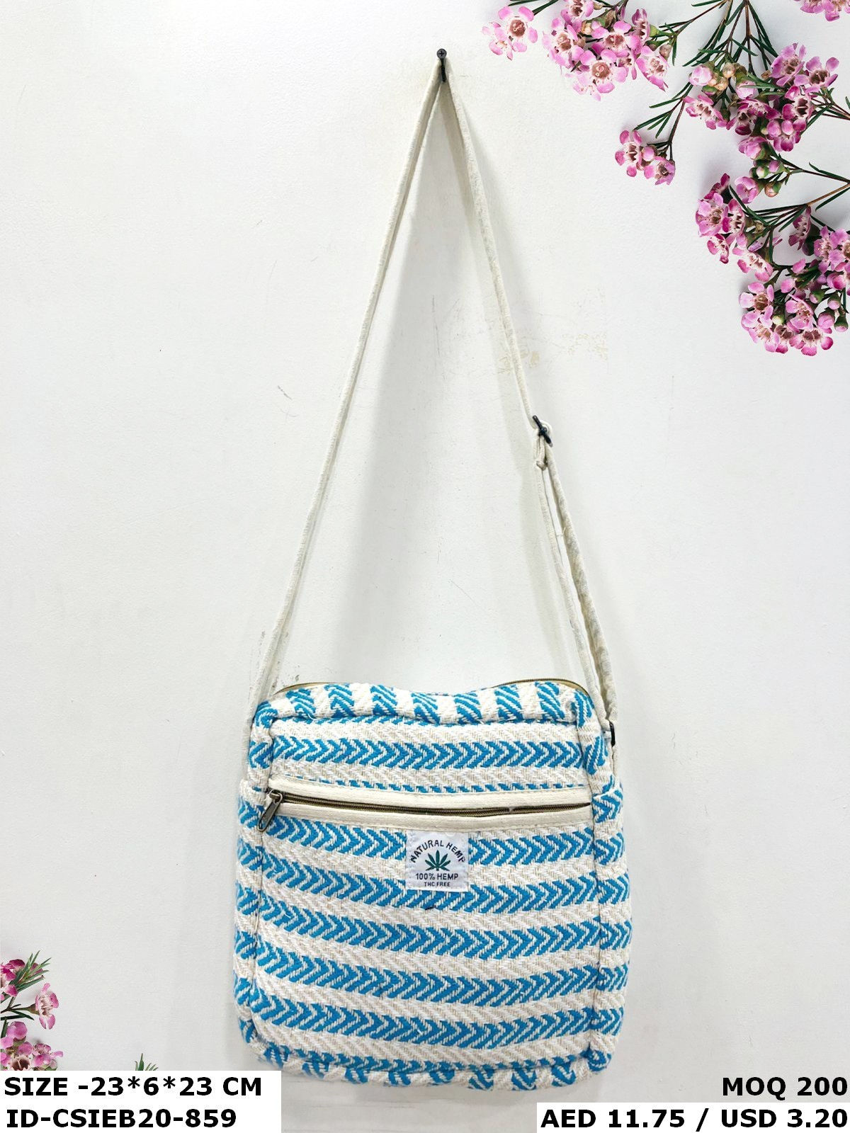 Ethically Crafted Hemp Cotton Sling Bags – Designer Quality