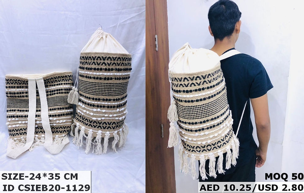 Thumbnail: Designer Cotton Dari Backpack Bag