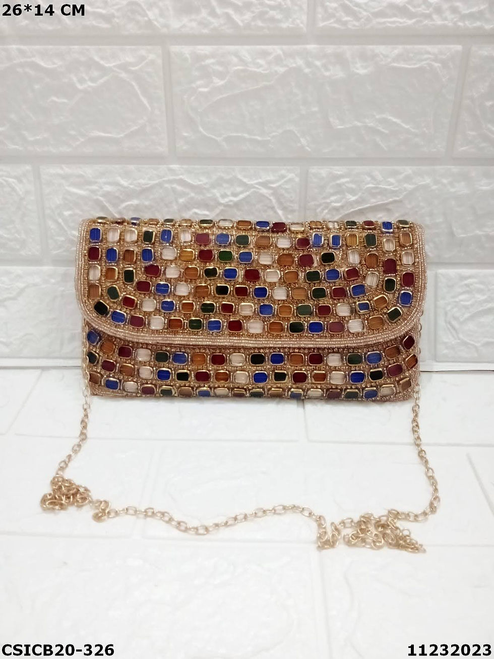 Thumbnail: Elevate Your Style with a Handmade Ethnic Couture Evening Ladies Clutch Bag