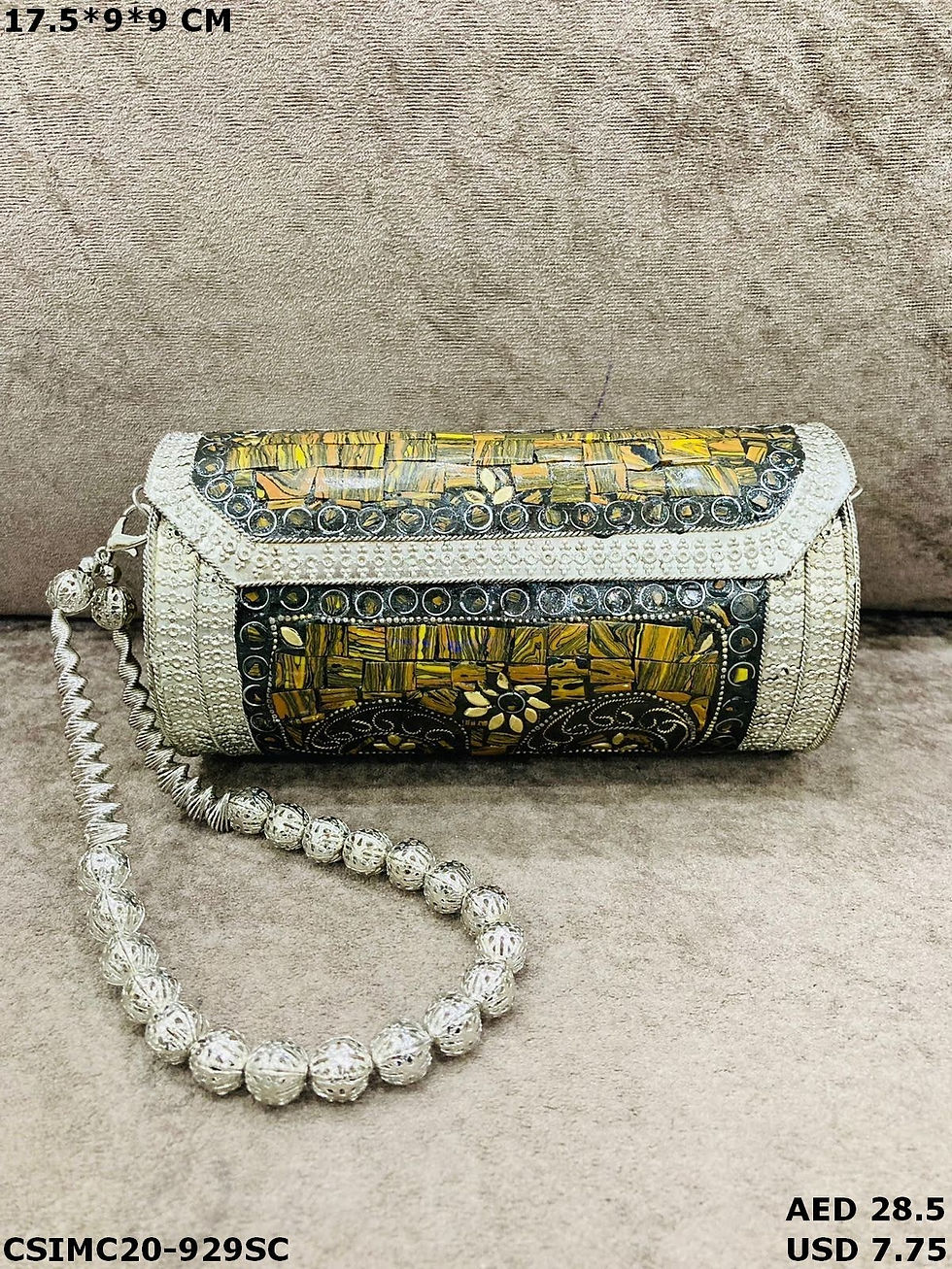 Thumbnail: Handmade Designer Metal Mosaic Ladies Evening Clutches