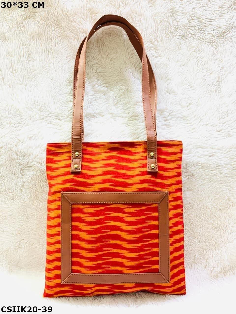 Thumbnail: Traditional Ikkat Printed Cotton Tote Bags – A Blend of Style and Culture