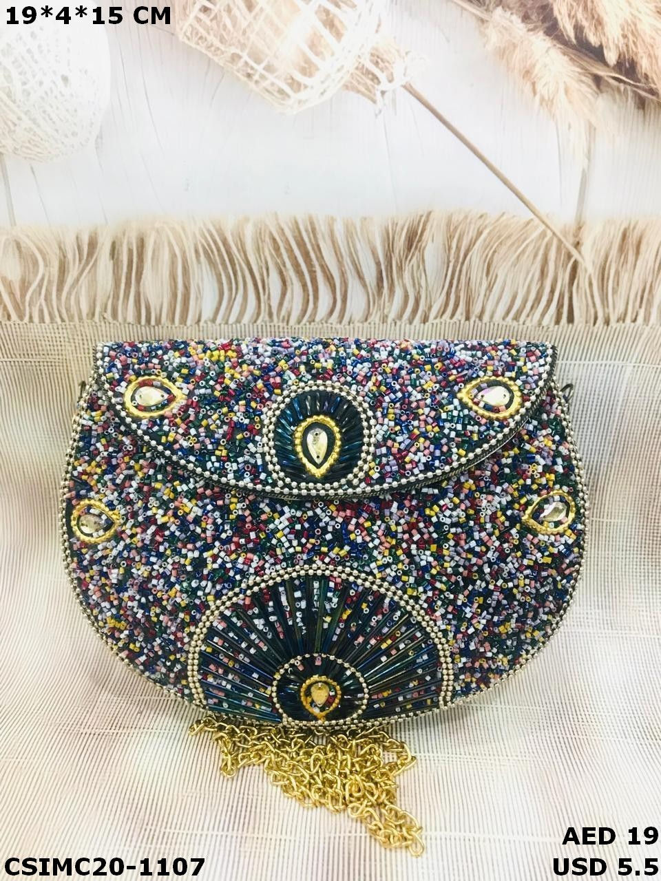 Thumbnail: Trendy Mosaic Evening Clutches Handcrafted by Indian Artisans