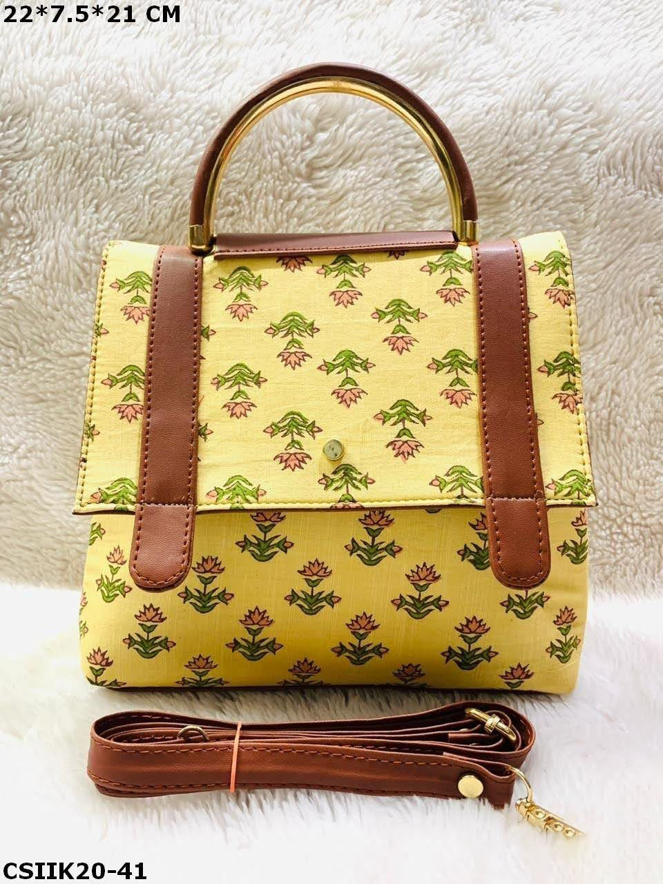 Thumbnail: Stylish Ikkat Cotton Printed Handbags for Modern Fashion
