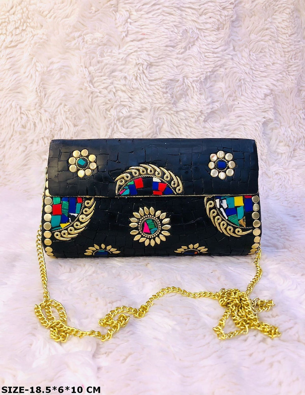 Thumbnail: Metallic Mosaic Evening Clutches – Handcrafted Glamour for Special Events