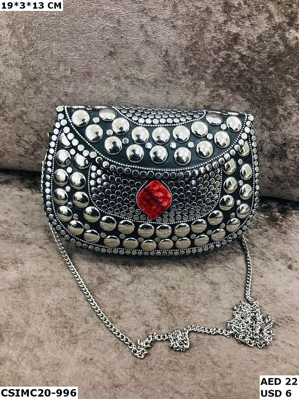 Thumbnail: Handcrafted Mosaic Evening Metal Clutches for Women