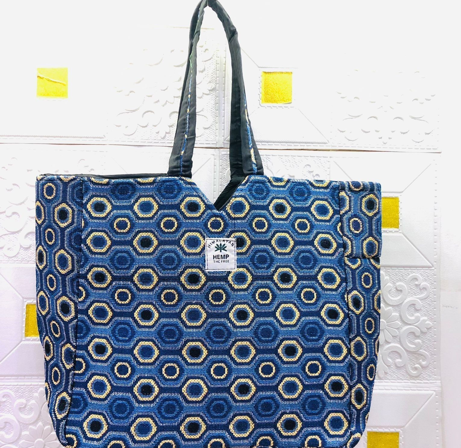 Space bag Natural Hemp bag  Cotton Premium Quality Canvas Handbags For Women