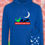 Thumbnail: dinosaur dark blue hoodie with Hivis