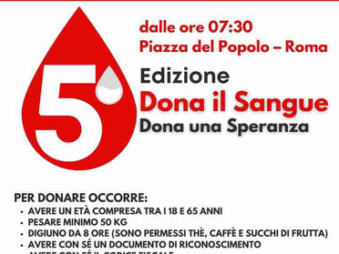 13.02.2022 - #DonaSangueDonaSperanza con il patrocinio della Delegazione della Tuscia e Sabina
