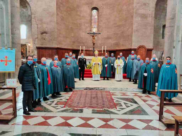 23.04.2021 – Il Vescovo di Viterbo celebra la memoria di San Giorgio con i Cavalieri Costantiniani