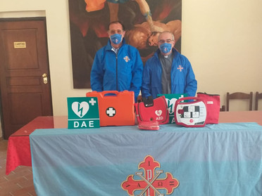 30.07.2020 - Installazione primo soccorso e donazione defibrillatore a S.M. della Quercia a Viterbo