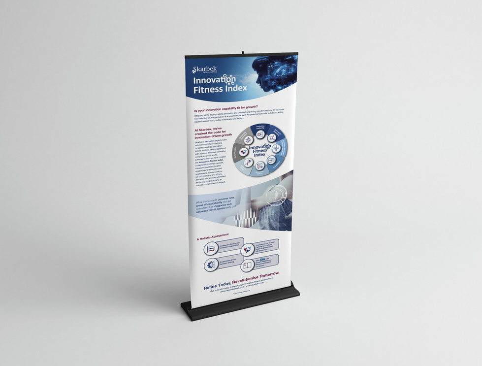 Skarbek event roll up banner design and print