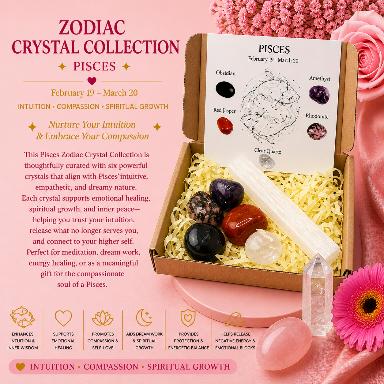 Zodiac Crystal Collection - Pisces
