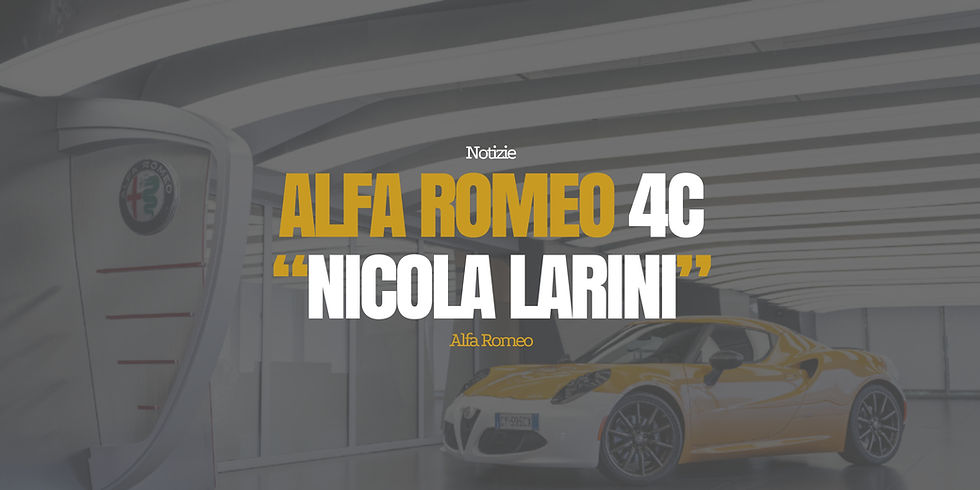 Alfa Romeo 4C Collezione GT “Nicola Larini”: la leggenda torna in pista