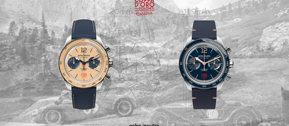 echo/neutra raddoppia, per la Coppa d'Oro delle Dolomiti un cronografo in due varianti