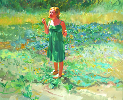 2011 - Tasting the Plum,Oil on canvas, 24x20 in