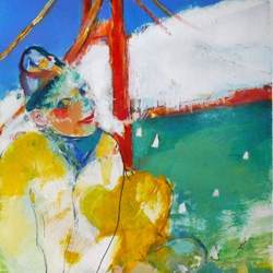 2014 - Reclining Maiden, Mixed Media, 27x14 in