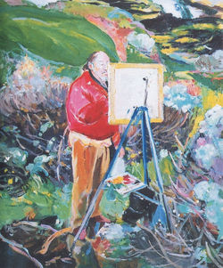 1992 - Bob at the Coast, Oil on Canvas, 24x20 in