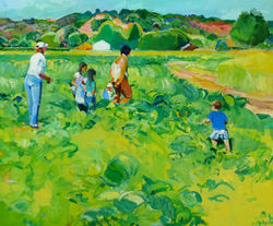 2011 - Early Pumpkin Field, Oil on canvas, 24x20 in