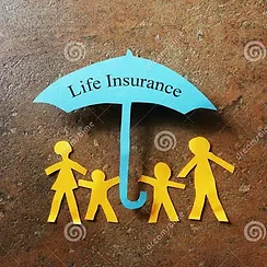 family under an umbrella