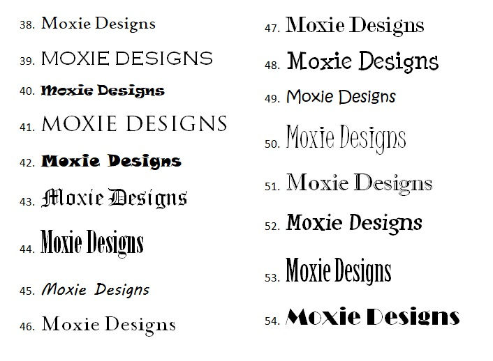 Thumbnail: 4 "x 12" Classic hand lettered stall sign