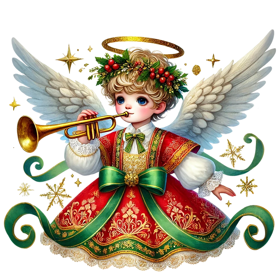 Thumbnail: Christmas Angels - 10 PNG Designs