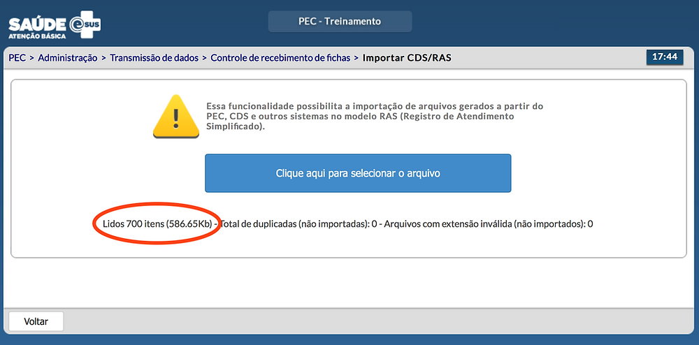 eSUS Importação ePHealth ACS LITE 05