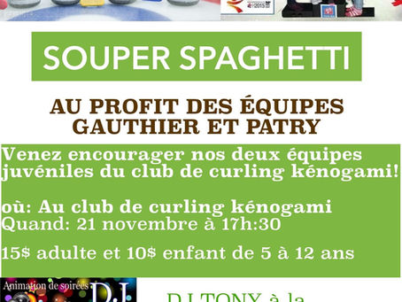 Souper bénéfice au profit des équipes juvéniles junior