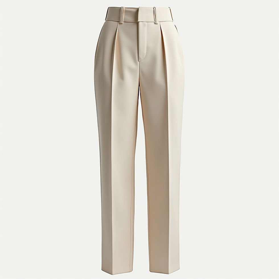 High-Waist Tailored Trousers
