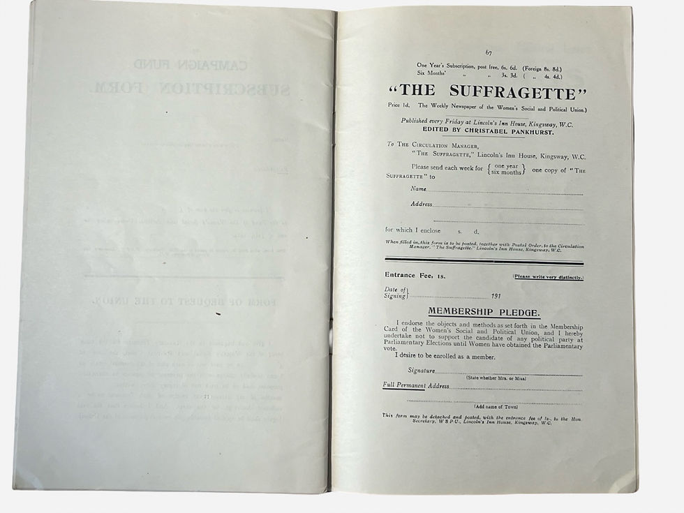 Thumbnail: The Eighth Annual Report of the WPSU The Woman's Press 1914 suffragettes
