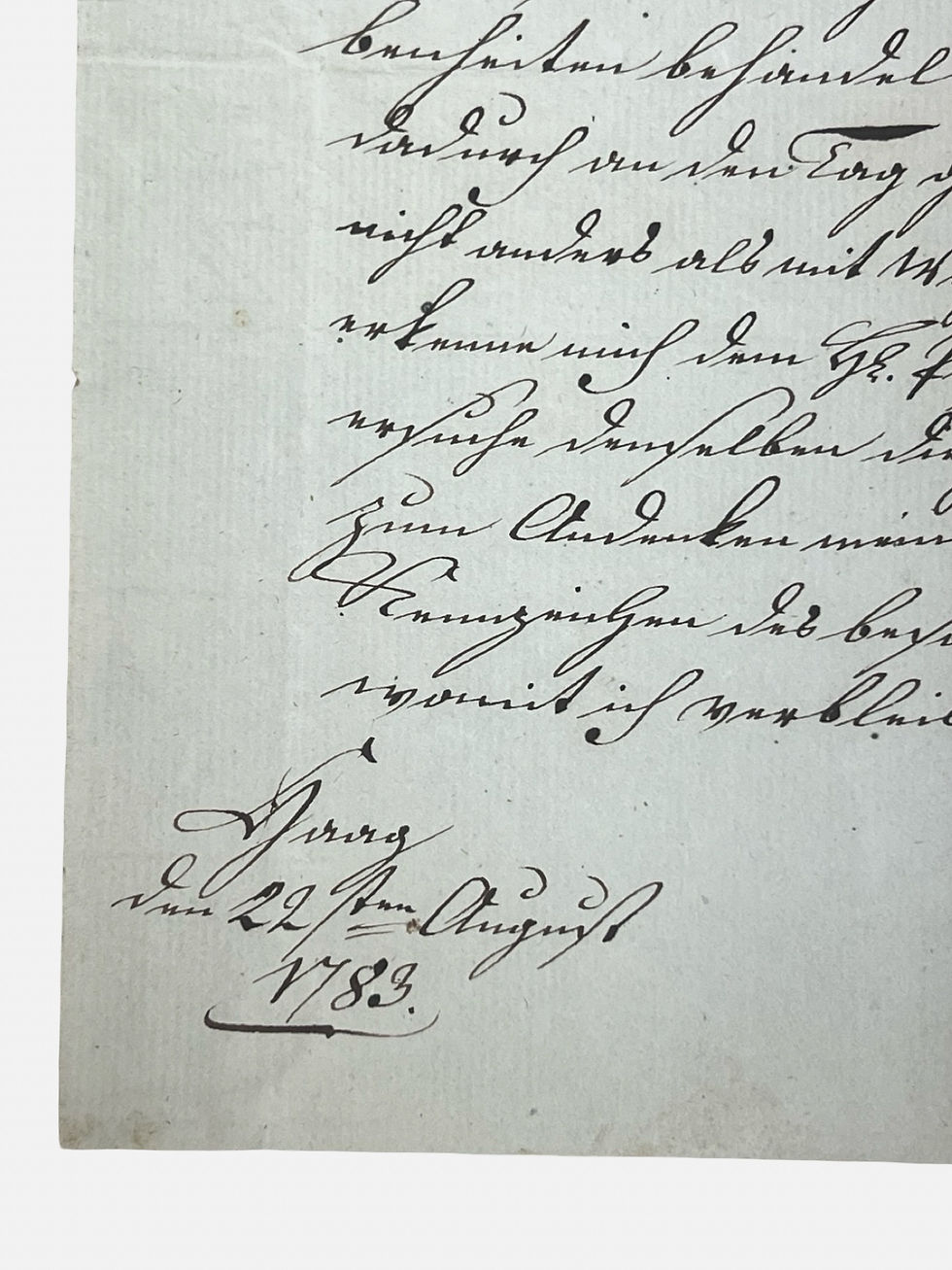 Thumbnail: Autograph letter signed by William V, Prince of Orange dated 1783
