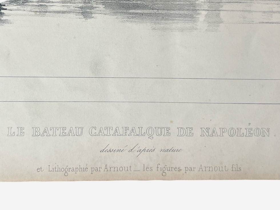 Thumbnail: Le Bateau Catafalque de Napoleon from Retour en France by Victor Adam 1840