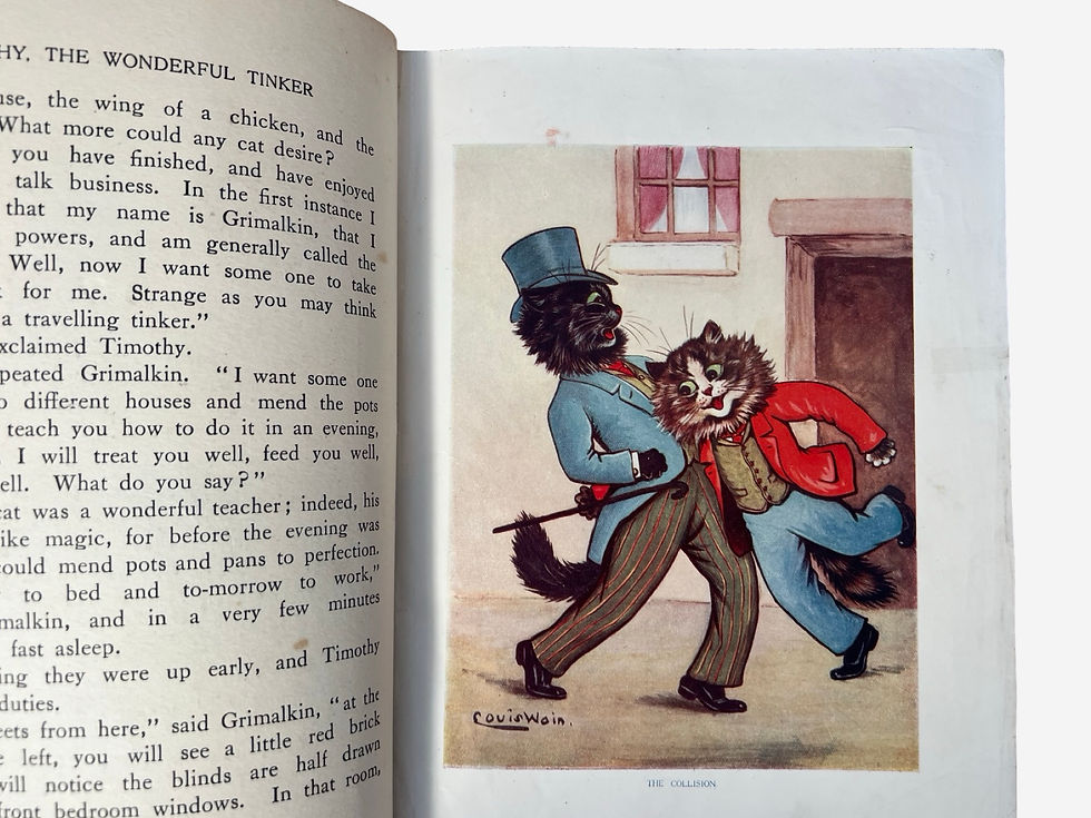 Thumbnail: Tinker, Tailor by Louis Wain first edition 1914